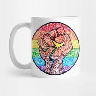 Raised Fist for Black Pride Mug